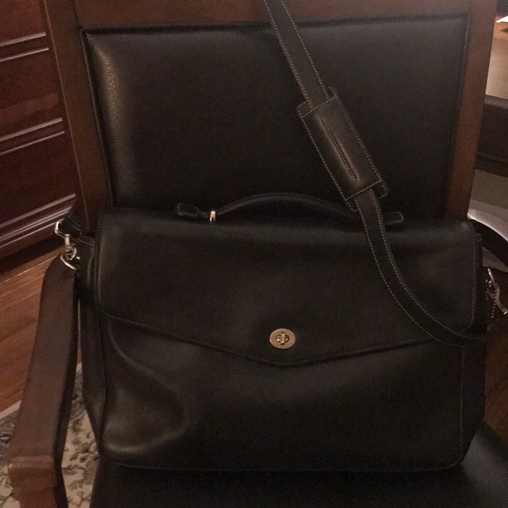 Coach leather briefcase